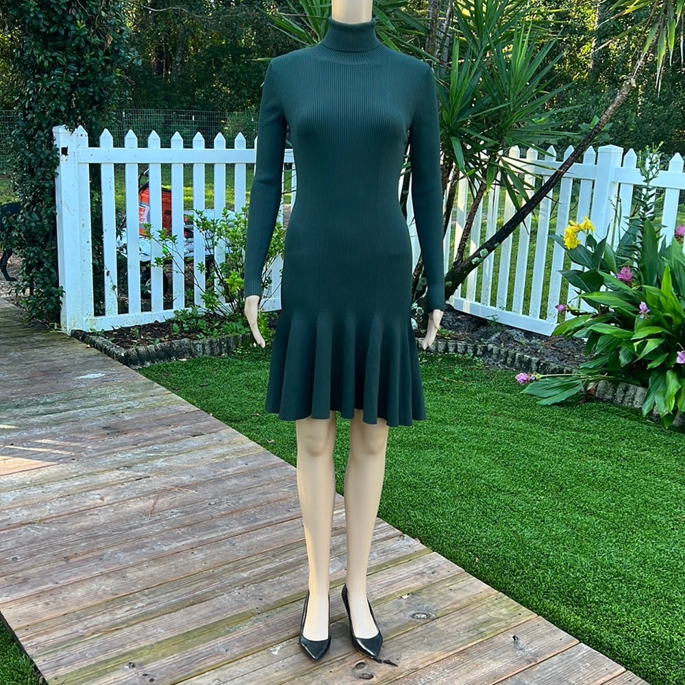 REISS Knitted Ribbed Dress. Size S.